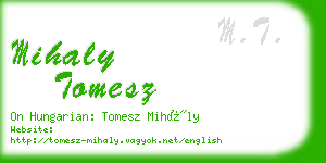 mihaly tomesz business card